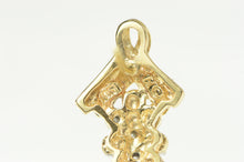 Load image into Gallery viewer, 10K Marquise Diamond Cluster Ribbon Stud Earrings Yellow Gold