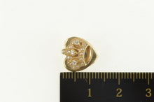 Load image into Gallery viewer, 14K Diamond Seed Pearl Crown Tiara Slide Bracelet Charm/Pendant Yellow Gold