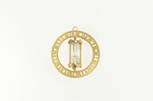 Load image into Gallery viewer, 14K Grow Old With Me 3D Articulated Hourglass Charm/Pendant Yellow Gold