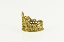 Load image into Gallery viewer, 18K 3D Colosseum Ancient Roman Landmark Travel Charm/Pendant Yellow Gold