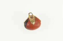 Load image into Gallery viewer, 14K Retro Coral Fruit Vegetable Motif Charm/Pendant Yellow Gold