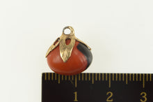 Load image into Gallery viewer, 14K Retro Coral Fruit Vegetable Motif Charm/Pendant Yellow Gold