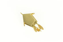 Load image into Gallery viewer, 18K 3D Articulated German Cuckoo Clock Charm/Pendant Yellow Gold