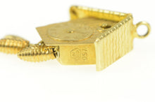 Load image into Gallery viewer, 18K 3D Articulated German Cuckoo Clock Charm/Pendant Yellow Gold