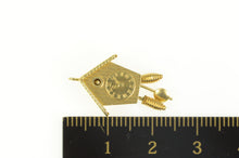 Load image into Gallery viewer, 18K 3D Articulated German Cuckoo Clock Charm/Pendant Yellow Gold