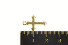 Load image into Gallery viewer, 14K Puffy Classic Cross Christian Faith Symbol Charm/Pendant Yellow Gold