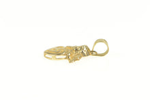 Load image into Gallery viewer, 10K Heart Cherub Baby Guardian Angel Charm/Pendant Yellow Gold
