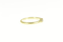 Load image into Gallery viewer, 14K Diamond Three Stone Stackable Wedding Band Ring Yellow Gold