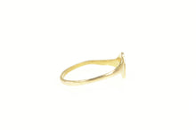 Load image into Gallery viewer, 10K M Engraved Monogram Letter Initial Name Baby Ring Yellow Gold