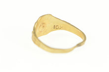 Load image into Gallery viewer, 10K Victorian Sim. Sapphire Blossom Baby Child&#39;s Ring Yellow Gold