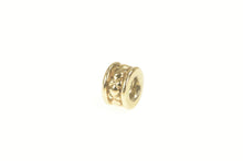 Load image into Gallery viewer, 14K Pandora Quilt Pattern Retired Designer Spacer Charm/Pendant Yellow Gold