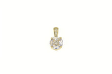 Load image into Gallery viewer, 14K Diamond Tanzanite Round Cluster Statement Pendant Yellow Gold