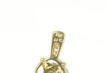 Load image into Gallery viewer, 14K Diamond Tanzanite Round Cluster Statement Pendant Yellow Gold