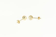 Load image into Gallery viewer, 14K Victorian Style Pearl Prong Classic Stud Earrings Yellow Gold