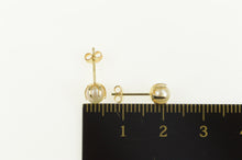 Load image into Gallery viewer, 14K Victorian Style Pearl Prong Classic Stud Earrings Yellow Gold