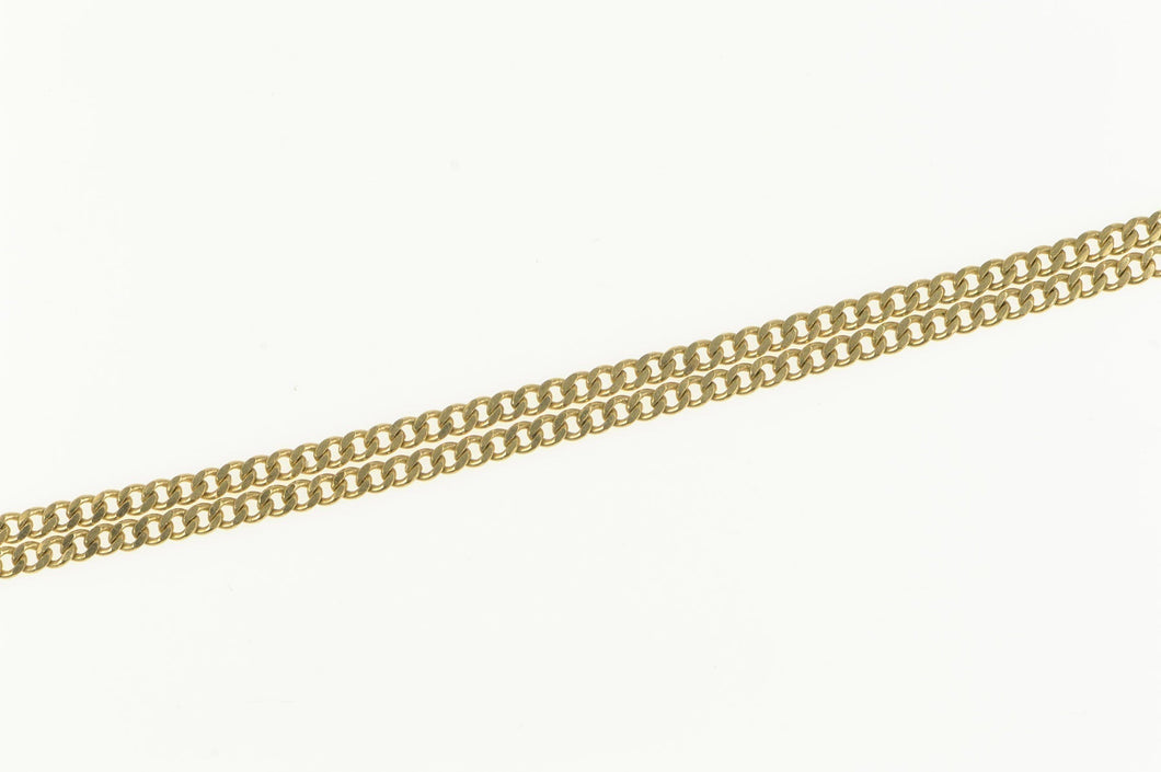 14K 1.8mm Classic Curb Chain Link Necklace 15