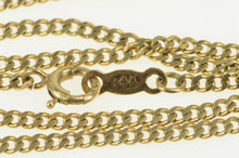 Load image into Gallery viewer, 14K 1.8mm Classic Curb Chain Link Necklace 15&quot; Yellow Gold
