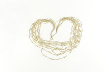 Load image into Gallery viewer, Sterling Silver Pearl Liquid Silver Layered Fringe Statement Necklace 16&quot;