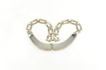 Load image into Gallery viewer, Sterling Silver Tiger&#39;s Eye Malachite Inlay Squared Collar Necklace 17&quot;