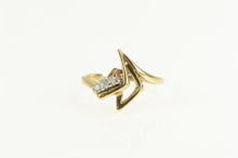 Load image into Gallery viewer, 14K Diamond Abstract Geometric Retro Statement Ring Yellow Gold