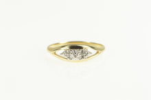Load image into Gallery viewer, 14K Classic Diamond Three Stone Promise Ring Yellow Gold