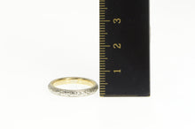 Load image into Gallery viewer, 14K 2.8mm Art Deco Orange Blossom Wedding Band Ring White Gold