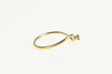 Load image into Gallery viewer, 14K Wavy Zig Zag Diamond Heart Beat Promise Ring Yellow Gold