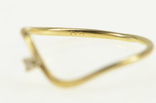 Load image into Gallery viewer, 14K Wavy Zig Zag Diamond Heart Beat Promise Ring Yellow Gold