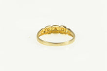 Load image into Gallery viewer, 10K Victorian Ornate Rhinestone Inset Child&#39;s Baby Ring Yellow Gold