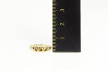Load image into Gallery viewer, 10K Victorian Ornate Rhinestone Inset Child&#39;s Baby Ring Yellow Gold