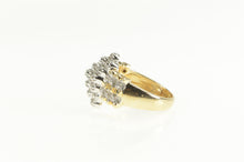 Load image into Gallery viewer, 10K Classic Diamond Cluster Fashion Statement Ring Yellow Gold
