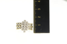 Load image into Gallery viewer, 10K Classic Diamond Cluster Fashion Statement Ring Yellow Gold