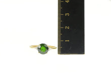 Load image into Gallery viewer, 14K Round Moldavite Diamond Cluster Statement Ring Yellow Gold