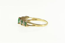 Load image into Gallery viewer, 10K Marquise Emerald Diamond Statement Band Ring Yellow Gold