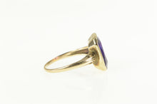 Load image into Gallery viewer, 10K Art Deco Emerald Cut Amethyst Statement Ring Yellow Gold