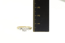 Load image into Gallery viewer, 10K 1940&#39;s Diamond Three Stone Engagement Ring Yellow Gold