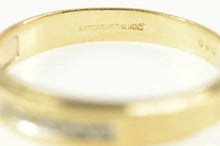 Load image into Gallery viewer, 14K 1940&#39;s Diamond Squared Men&#39;s Wedding Band Ring Yellow Gold