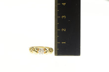 Load image into Gallery viewer, 14K Flower Diamond Cluster Heart Love Promise Ring Yellow Gold