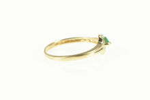 Load image into Gallery viewer, 10K Natural Emerald Marquise Diamond Accent Ring Yellow Gold