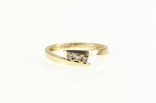 Load image into Gallery viewer, 10K Classic Diamond Bypass Statement Band Ring Yellow Gold