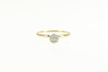 Load image into Gallery viewer, 14K Retro Diamond Cluster Promise Engagement Ring Yellow Gold