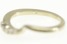 Load image into Gallery viewer, 14K Curved Classic 1940&#39;s Contour Wedding Band Ring White Gold