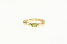 Load image into Gallery viewer, 14K Oval Peridot Classic Simple Statement August Ring Yellow Gold