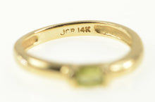 Load image into Gallery viewer, 14K Oval Peridot Classic Simple Statement August Ring Yellow Gold