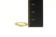 Load image into Gallery viewer, 14K Oval Peridot Classic Simple Statement August Ring Yellow Gold