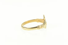 Load image into Gallery viewer, 9K Traditional Claddagh Celtic Irish Loyalty Ring Yellow Gold