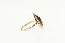 Load image into Gallery viewer, 10K Marquise Black Onyx Diamond Accent Statement Ring Yellow Gold