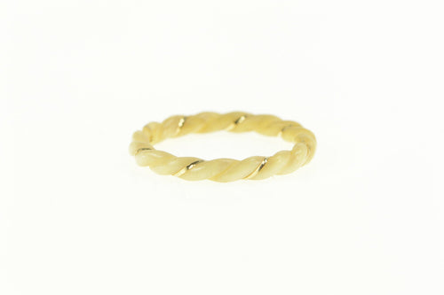 Gold Filled Celluloid Ribbon Spiral Twist Design Band Ring
