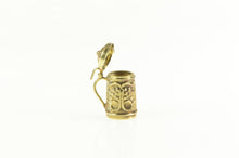 Load image into Gallery viewer, 14K 3D Articulated Floral German Beer Stein Charm/Pendant Yellow Gold