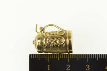 Load image into Gallery viewer, 14K 3D Articulated Floral German Beer Stein Charm/Pendant Yellow Gold